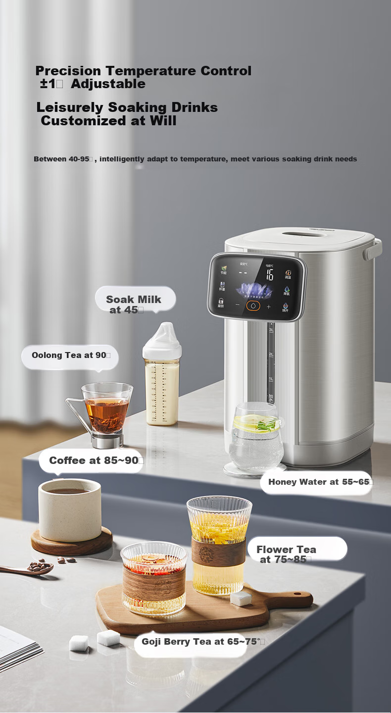 SUPOR Electric Water Kettle, Chlorine Removal Electric Water Kettle, 5L Large Capacity 316L Stainless Steel Water Bottle, Multi-Stage Temperature Control Kettle for Milk Preparation, SW-50T602Pro 8
