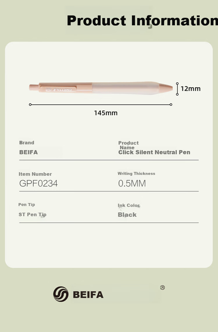 BEIFA Silent Retractable Gel Pen, 0.5mm Quick-Drying ST Tip, Cloud Grip Design, Stylish Ins Style, for Exams And Study, Business Office Signing Pen, Green, 3 Pcs [Back-To Essential] 8