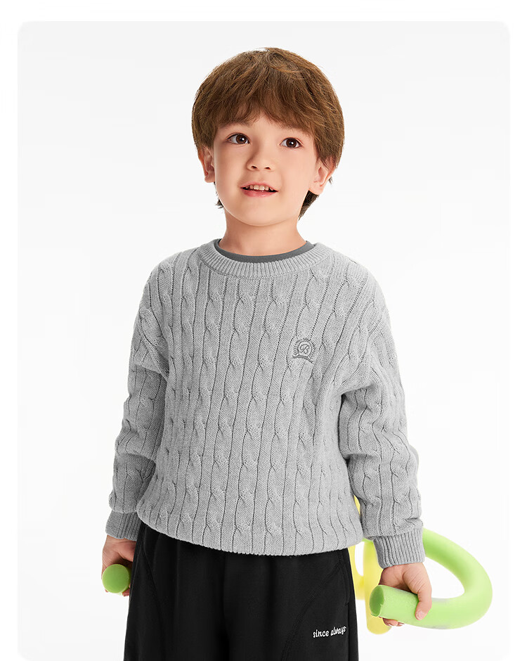 BALABALA Children's Clothing, Boys And Girls Winter Sweater, Round Neck Knit Sweater, Comfortable And Trendy, 208425103203 5