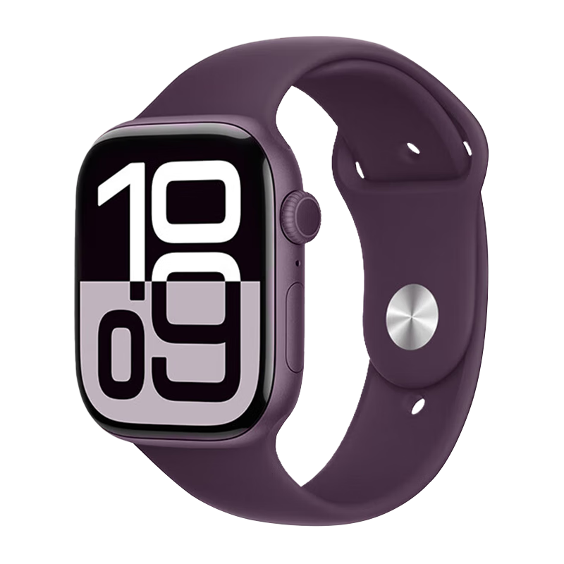 MSSM Compatible Apple Watch Band for Apple Watch Ultra 4/S12/10/9/SE3, Sports Silicone IWatch Band Breathable - Plum Color 44/45/46/49
