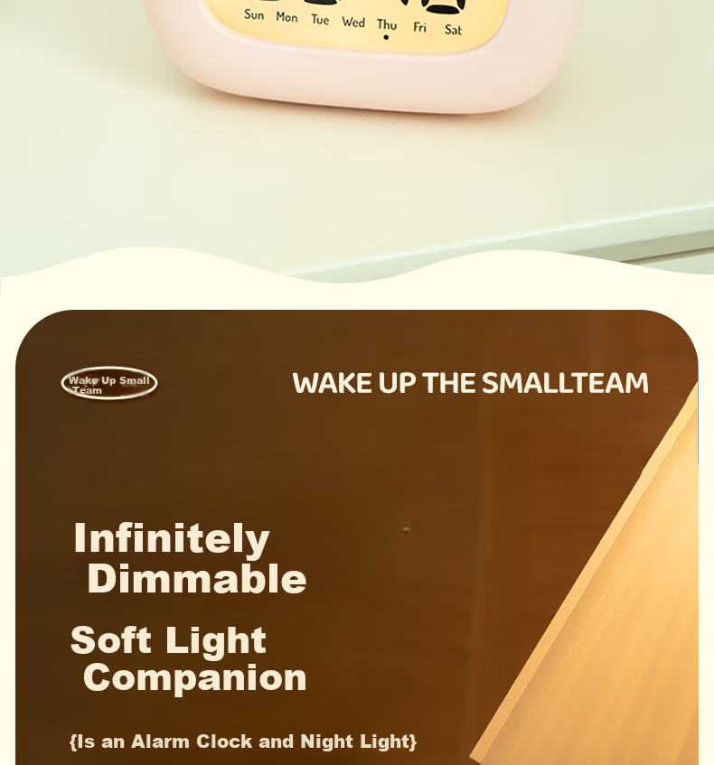 BANDIAN ORIGINALLITY Cute Smart Alarm Clock for Students' Wake-Up, Cartoon Desktop Electronic Timer for Boys And Girls, Back-To Season Gift 12