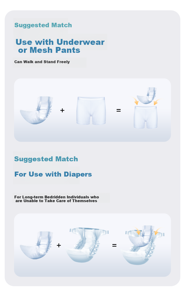 Aishule Adult Diapers, Gourd-Shaped, 30 Pieces (Size 60*35cm), Odor-Resistant And Antibacterial, for Elderly And Postpartum Women, Incontinence Pads 13
