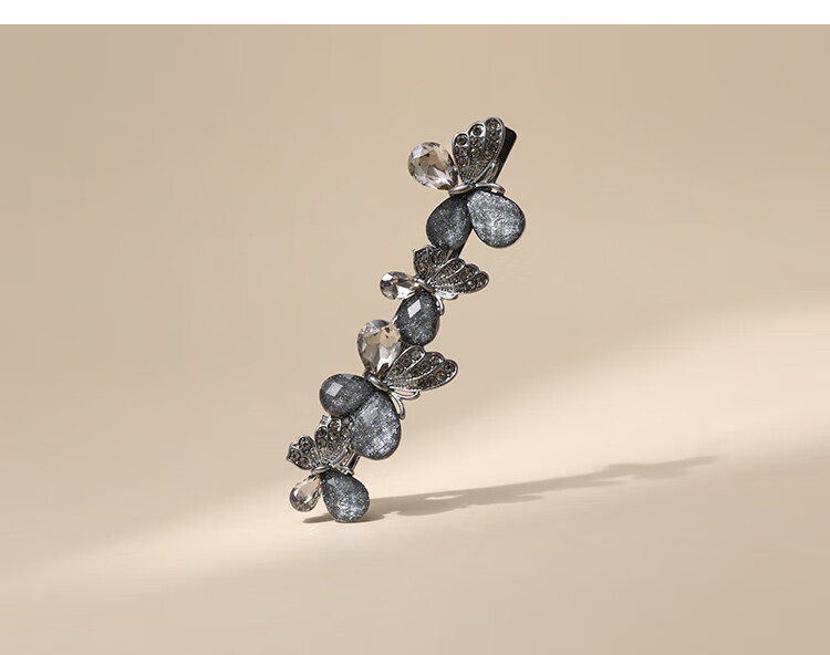 CHIMERA Rhinestone Hollow Butterfly Side Clip Duckbill Hairpin Small Hair Clip Women's Hair Accessory Birthday Gift 6