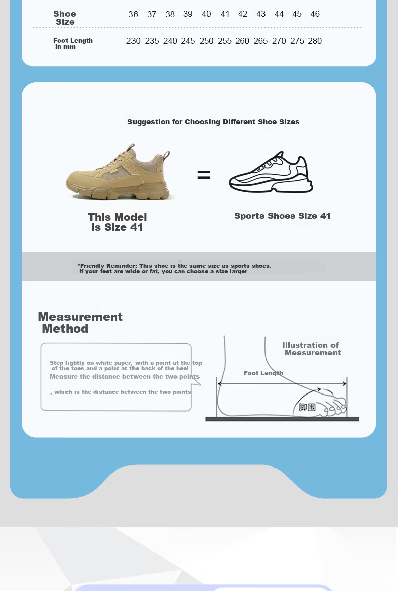 Fumeier Safety Shoes for Men, Summer Breathable Anti-Smashing Anti-Puncture Steel Toe Ultra-Light Comfortable Work Functional Shoes 1115T Size 38 10