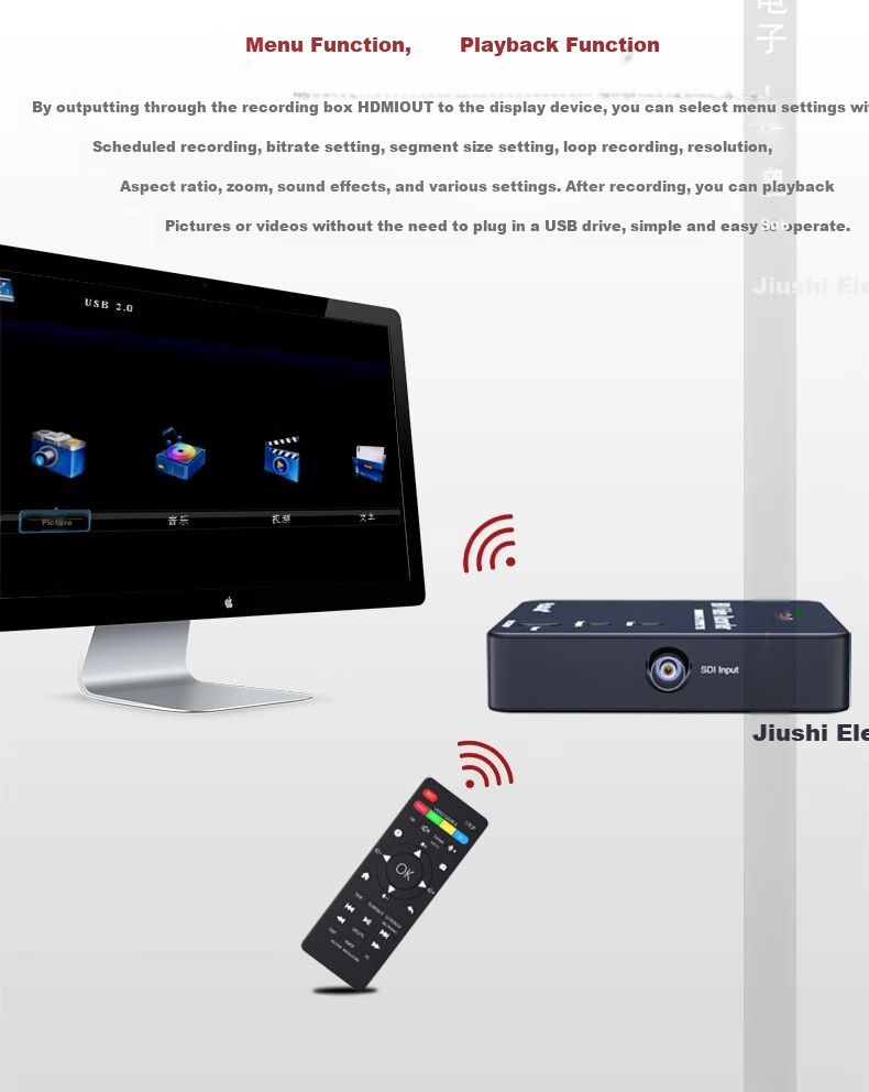 Jiuyinjiushi S1 High-Definition Acquisition Recording Box SDI/DVI/HDMI/S Terminal/BNC Surgical Video Recorder for Gastroscopy, Laparoscopy, And Endoscopy Display Monitor Recording Storage Device 5