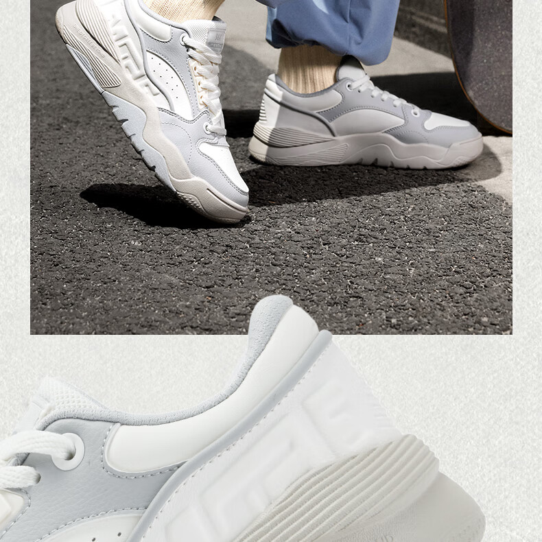 361° Women's Sports Shoes Xingran 5 Autumn Thick Sole Retro Low-top Sneakers Casual Versatile Shoes 682536618-3 8