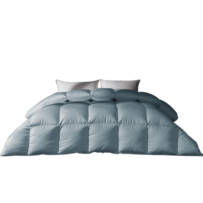 VCD 95% Goose Down Quilt 0.59kg 220x240cm Blue Spring Autumn All-Season Comforter