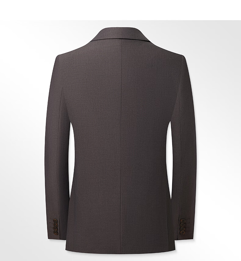 FIRS Wool Blend Three-Piece Suit Men's Slim Fit Professional Business Groom Wedding Formal Wear 7