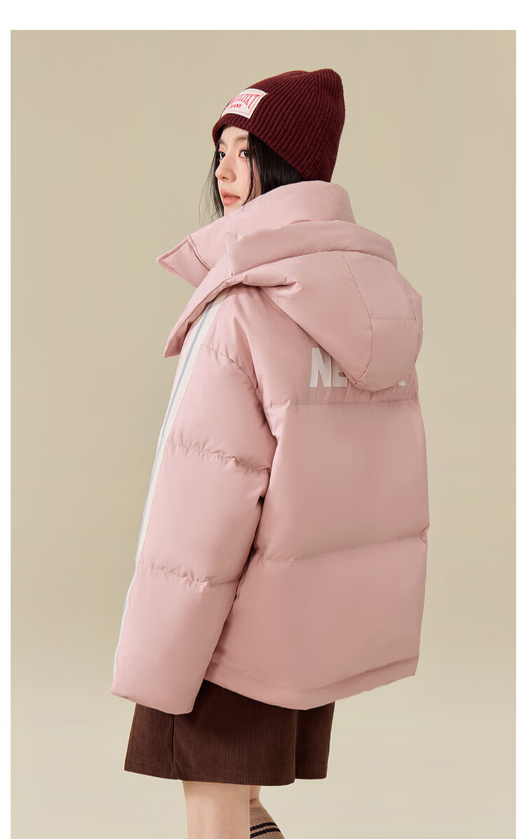SNOWFLYING 2025 Autumn New Unisex Couple Short Hooded Down Jacket Energetic Sporty Youth Puffer Trend 10