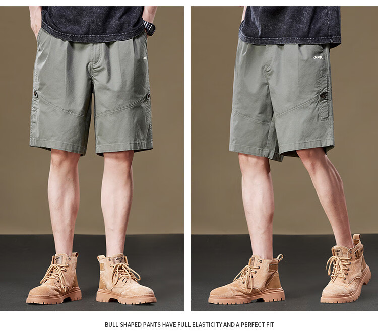 JEEP High-Quality Casual Five-Point Shorts for Men, Summer 2026 Lightweight Mid-Length Pants 12