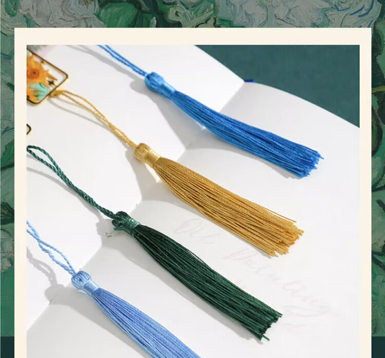 TaTanice Metal Bookmark, Graduation Season Gift, Chinese Style Creative Floral Notepad, High-Quality Hollow Bookmark, Birthday Gift, Back-To Graduation - Water-Rich Prosperity 9