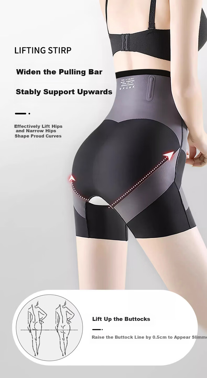 LangSha High-Waisted Tummy Control And Butt-Lifting Pants for Women, Shaping Shorts, Suspended Pants, Soft Bone Anti-Rolling Waistband Leggings, All-Season Style 7