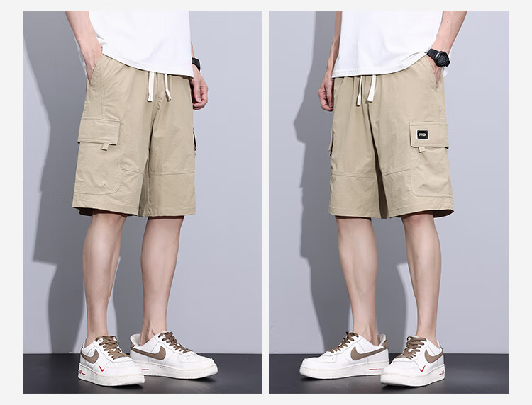 Yipintiancheng [Workwear Shorts] 2025 Summer Men's Five-Point Pants, Fashionable Workwear Multi-Pocket Trendy Outdoor Sports Shorts 14