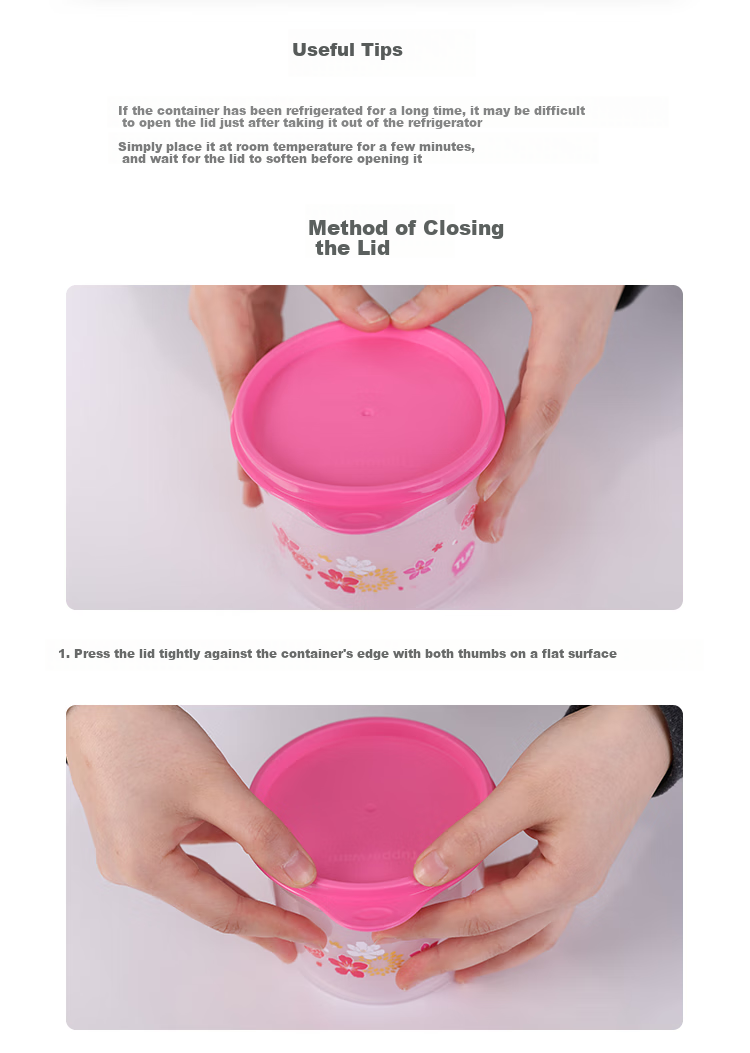 Tupperware Mini Round Food Container, 600ml, Food-Grade, for Fruits, Nuts And Snacks, Random Color 14