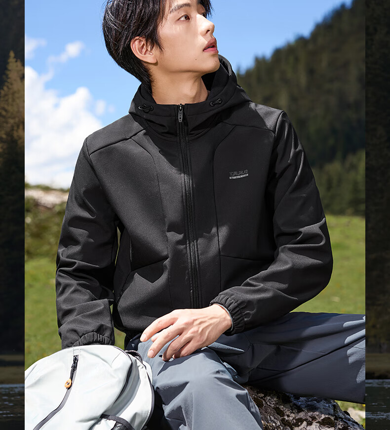 361° Men's Autumn Winter New Three-Protection Fleece-Lined Sports Casual Jacket Windbreaker Fleece Coat 652544605D-3 4
