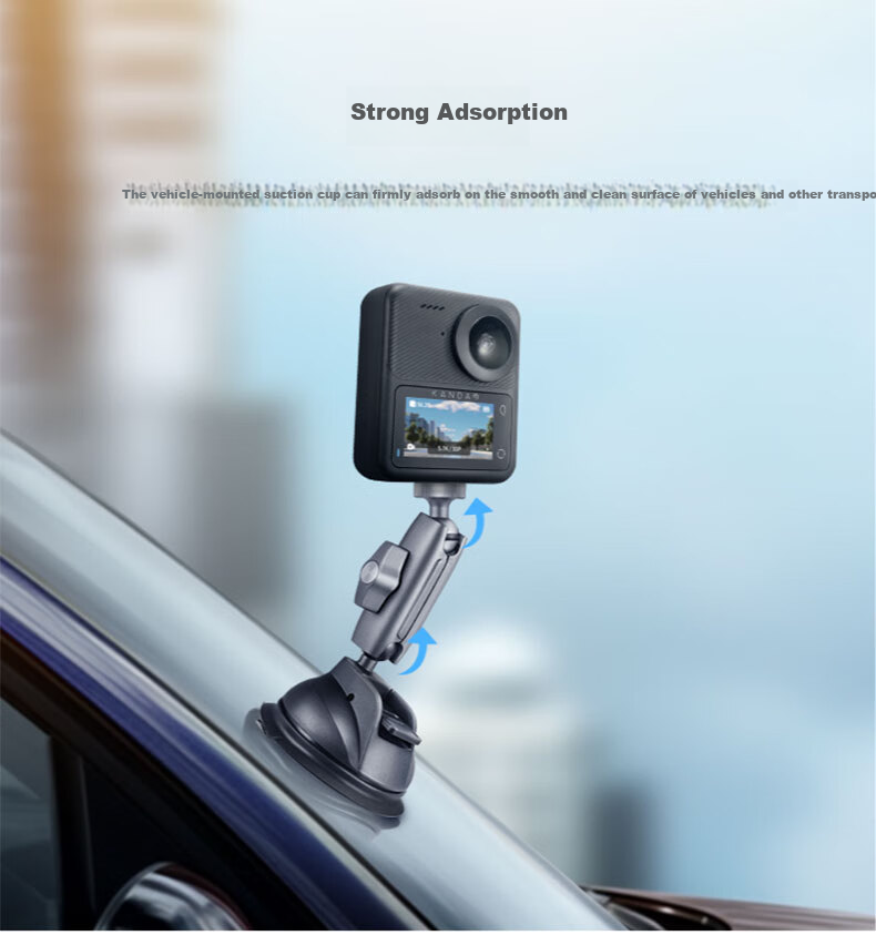 KanDao Suction Cup Mount with 1/4" Connection, Car Roof Surfboard Holder 2