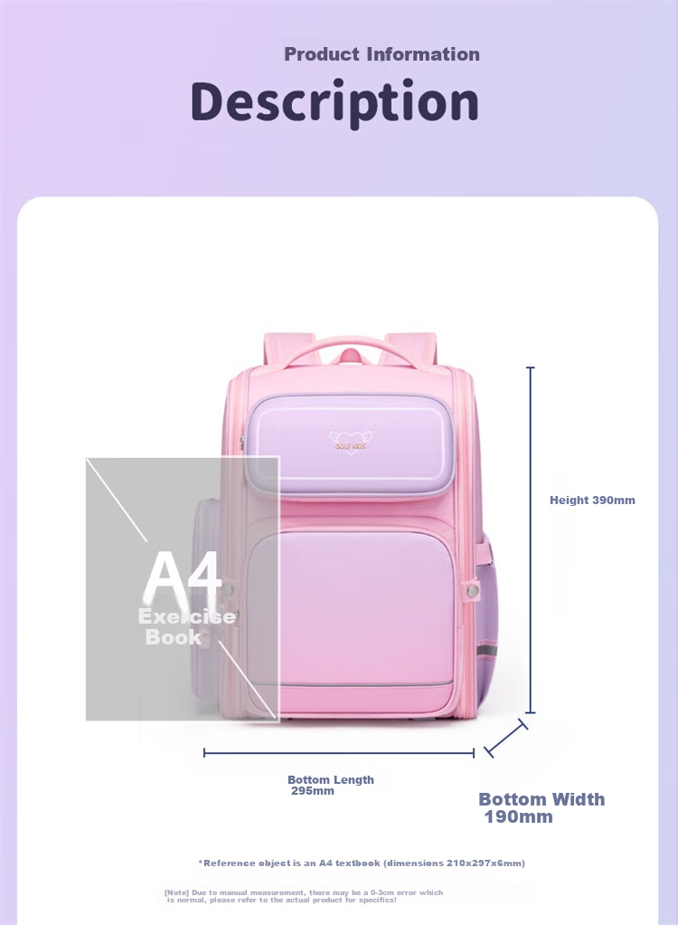 GOLF Backpack for Primary School Boys Grades 1-3 Spine-Protecting Children's Backpack with Large Capacity, Stylish Design And Weight Reductio 15
