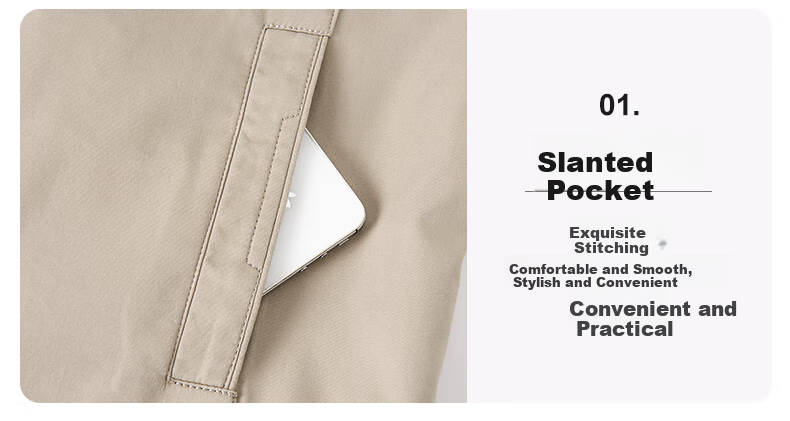 Pierre Cardin [100% Cotton] Skin-Friendly Pure Cotton Jacket for Men, Middle-Aged And Young Spring And Autumn Outerwear, Casual Lapel Dad's Workwear 9