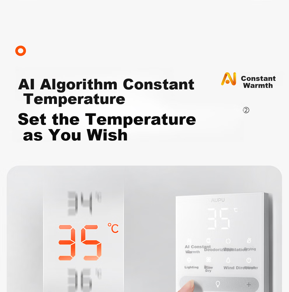 AUPU [Consult Customer Service for Better Deals] Smart Series AI Human-Sensing Constant Temperature Deodorizing Warm Air S2-Air 22