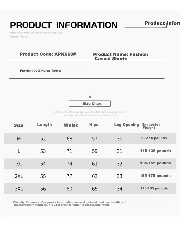 JEEP Men's Shorts, Summer Loose Casual Five-Point Cargo Pants, APK660, Black, XL 7