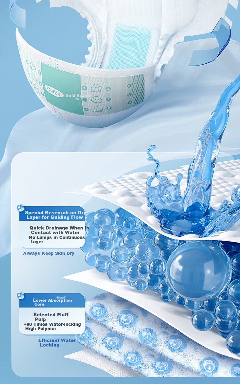 Kefu Antibacterial And Odor-Eliminating Adult Diapers L10 Pieces (Waist 65-80cm) Bedridden Elderly-Specific Incontinence Pads 5
