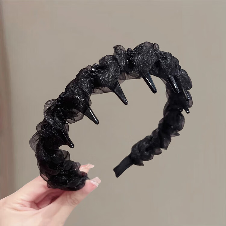 Elegant Evening Headband for Women High Crown Hairband Crushed Hair Clip Face Washing Headband Birthday Gift for Her 6