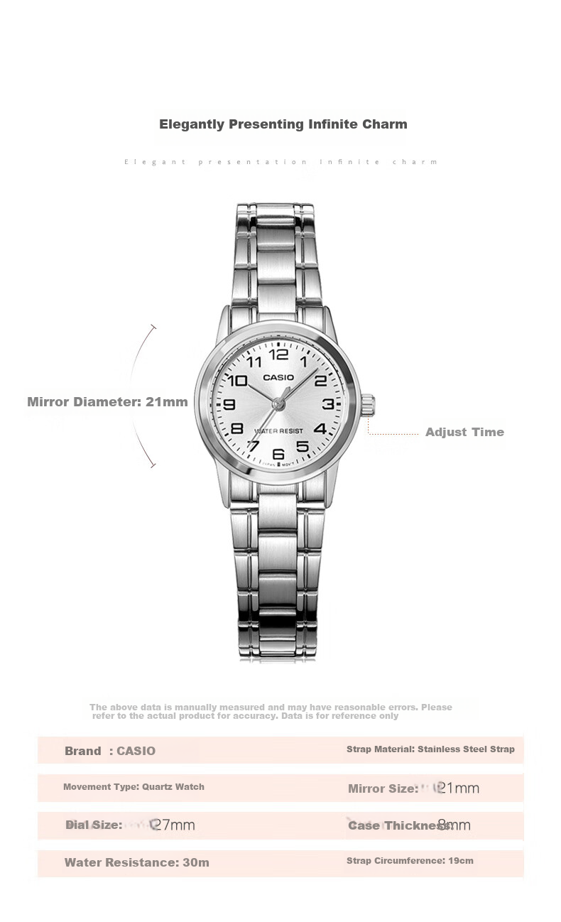 CASIO Women's Watch, Simple And Elegant Analog Quartz Watch for Women, LTP-V001D 2