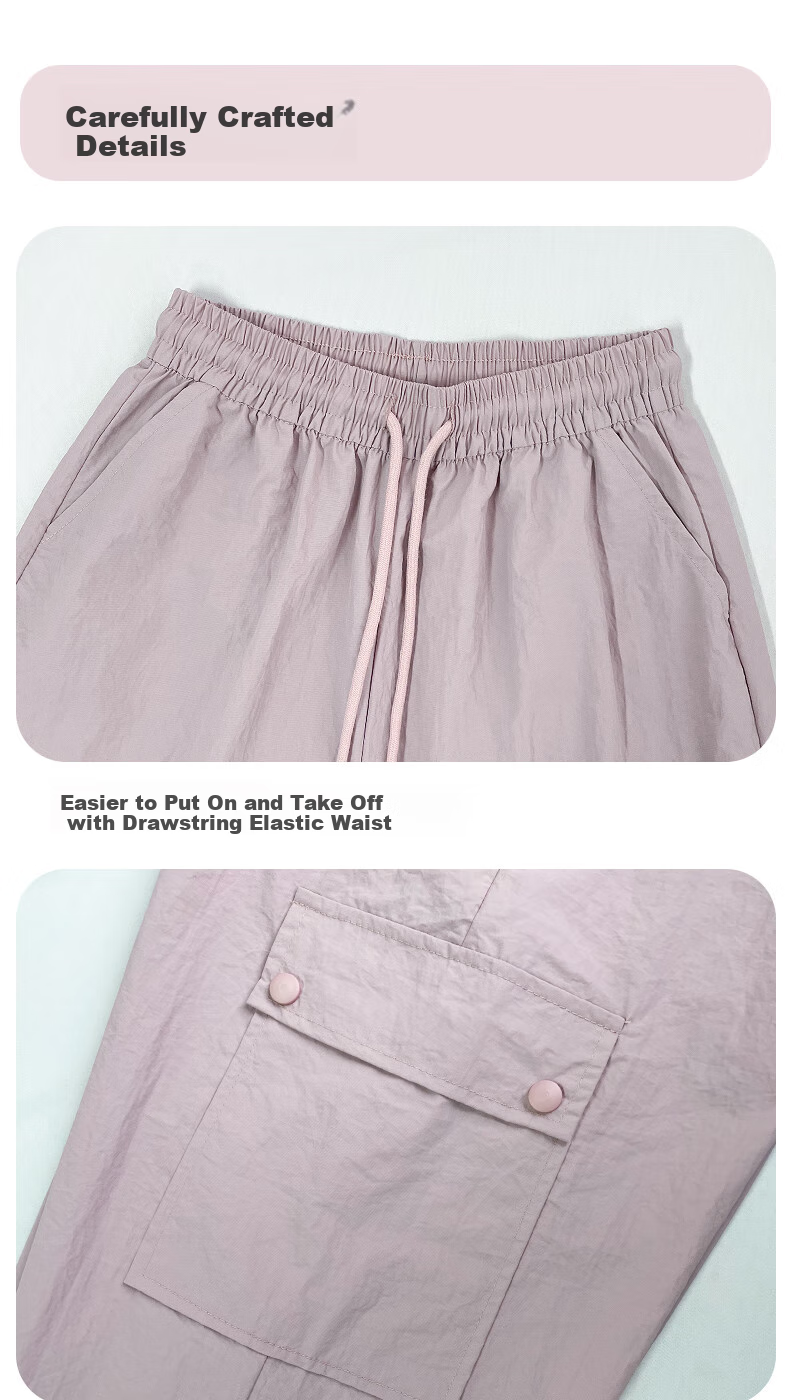 Langsha Women's Workwear Pants Spring Summer 2026 High Waist Wide Leg Sports Pants Slimming Outdoor Commuter Casual Trousers for Women 21