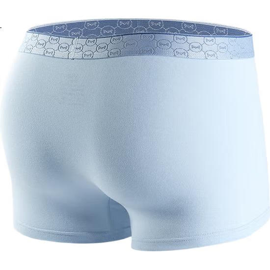 Мужские трусы MiiOW Cotton Premium, 4 пары, размер 2XL, черные + светло-серые + темно-серые + светло-синие