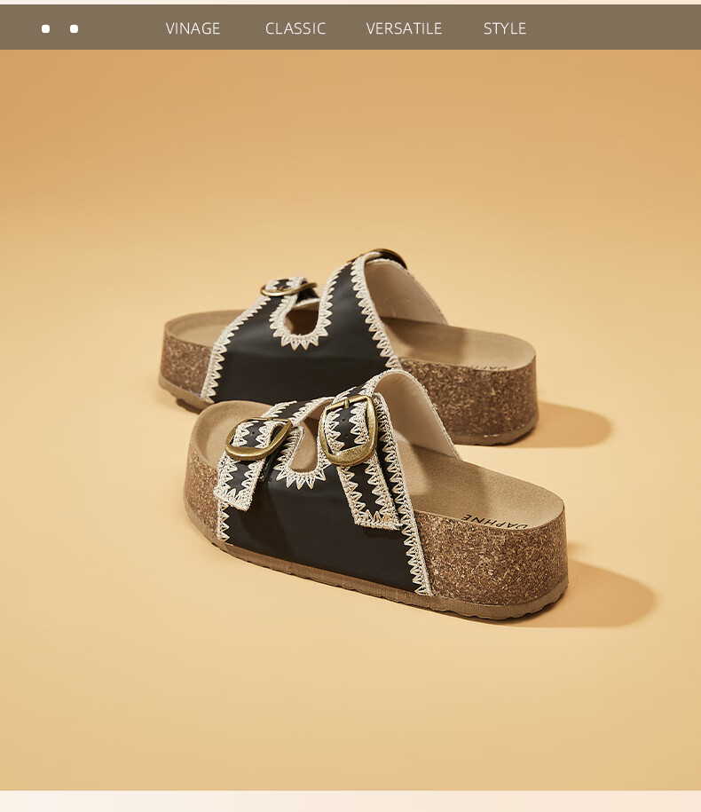 DAPHNE Women's Platform Birkenstock Sandals 2026 Summer New Trendy Height-Increasing Slip-On Beach Shoes 27