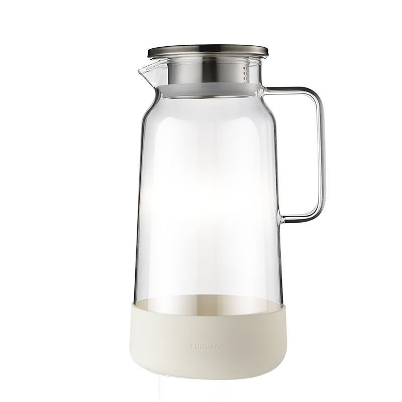 Fuguang High Borosilicate Glass Water Pitcher 1800ml Heat Resistant Explosion-Proof Cold Water Jug
