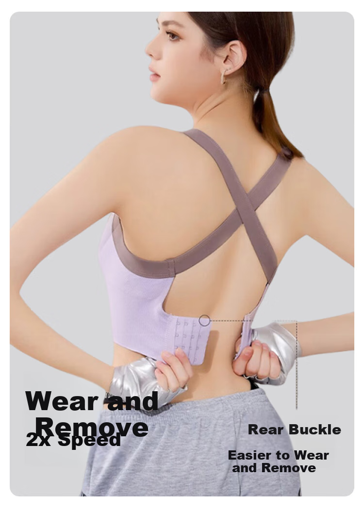 FitonTon Sports Bra for Women, Push-Up, Anti-Shock, Fitness, Anti-Sagging, Yoga Wear, Training Bra, Beautiful Back Bra for Outer Wear 8