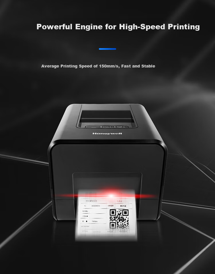 Honeywell Thermal/thermal Transfer USB Port Barcode Label Printer, Adhesive Barcode Paper Printer OT810 3