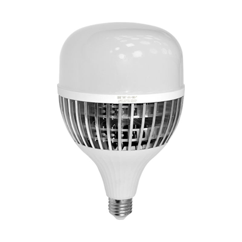 BOSAN LED Bulb 24W High Power Fin Heat Dissipation Bulb Factory Warehouse High Brightness 6500K Energy Saving Three-proof Industrial Mining Pendant Light E27 Screw Base 2-Pack