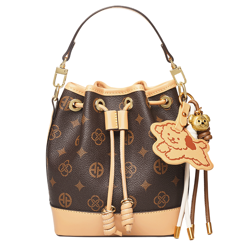 Aokang Women's Handbag, Trendy Large Capacity Bucket Bag, Light Luxury Crossbody Shoulder Bag, Birthday Gift for Girlfriend Or Wife
