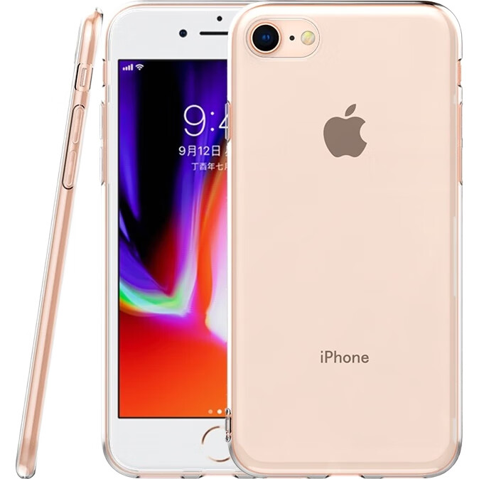 Чехол для iPhone 7 Plus/8 Plus ESCAPE, прозрачный, силиконовый, противоударный, простой стиль