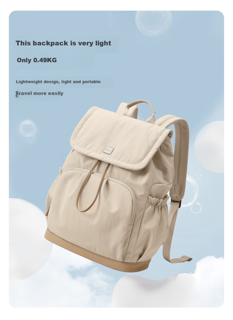 GOLF Women's Lightweight Backpack, Fashionable School Bag, 15.6-Inch Laptop Bag, Water-Resistant Travel Bag 8