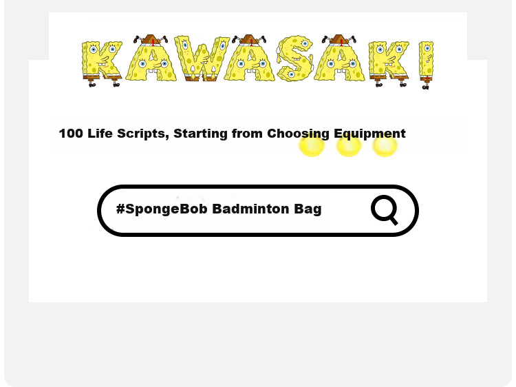 Chuanqi SpongeBob Co-Branded Badminton Bag, Handheld Crossbody Bag, Separate Shoe Compartment, Nautilus Brother C8150, Suit Blue And Gree 17