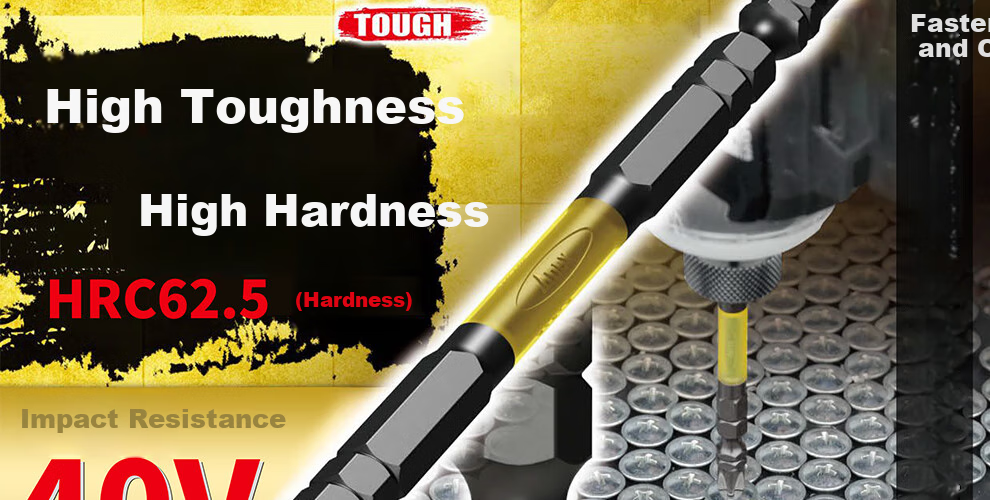 ANEX Black Dragon Resistant Screwdriver Bit ABRM-2065, Resistant to 40V Strong Magnet, Double-Ended Phillips Screwdriver, PH2X65mm, 2-Piece Set 2