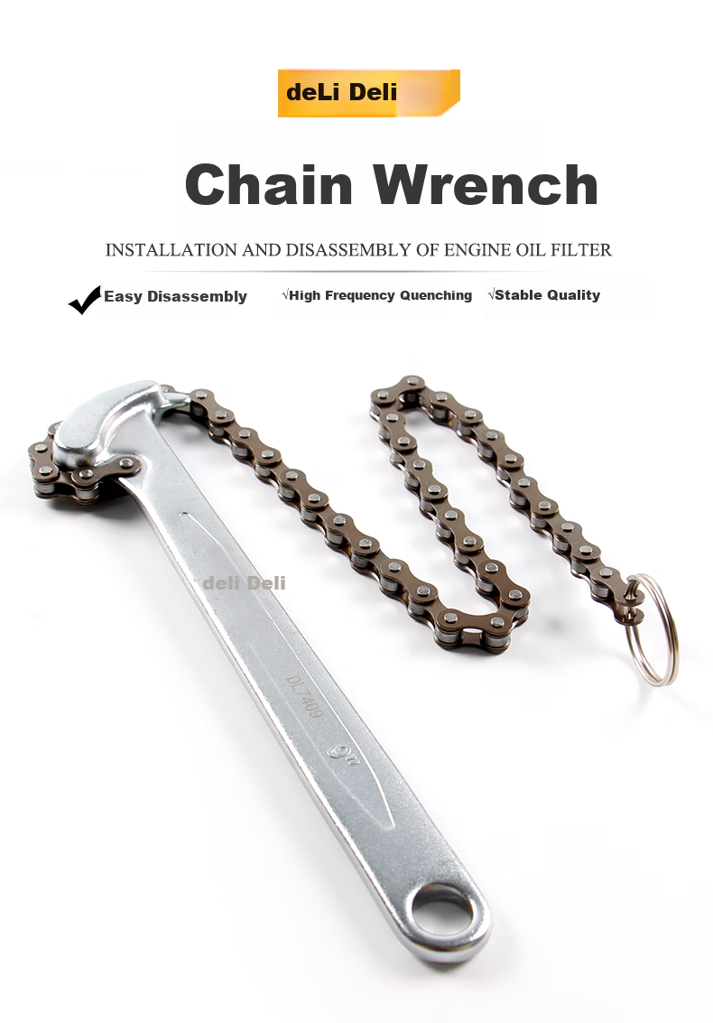 Deli Belt Wrench, Oil Filter Cartridge Wrench, 9 Inches, DL7309 1