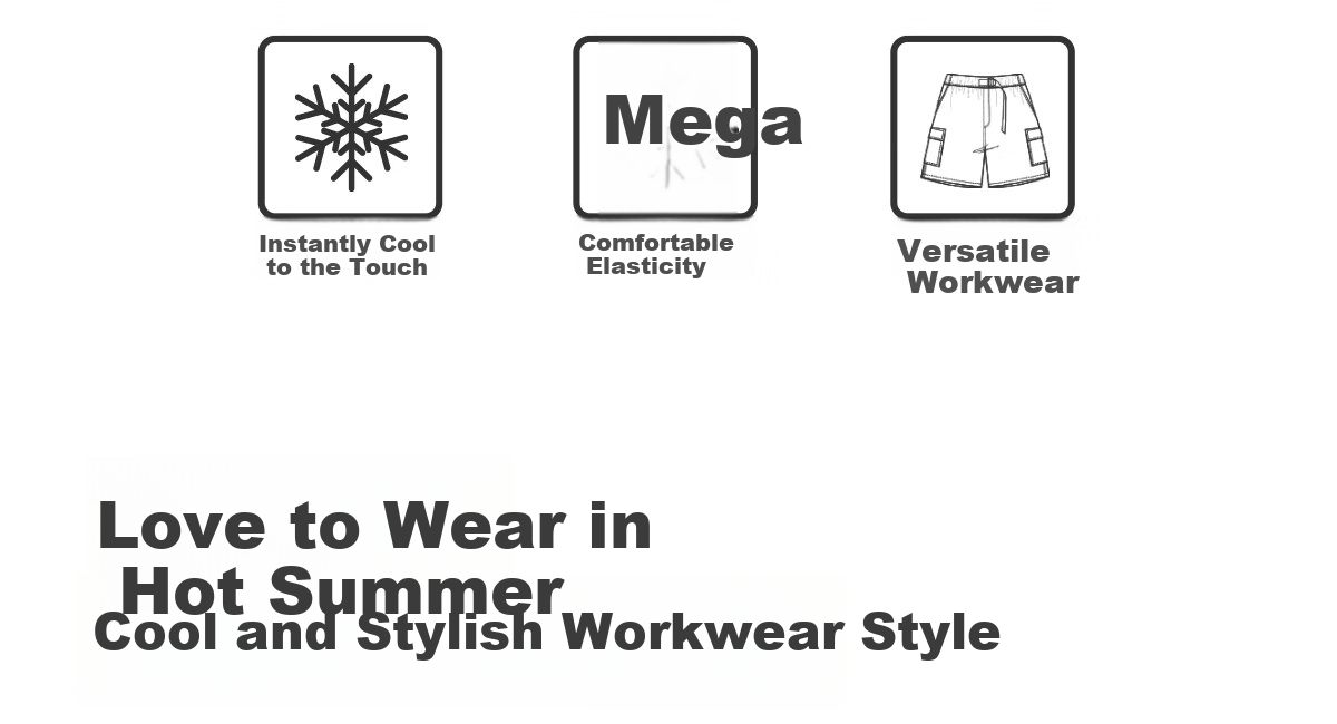 CAMEL Men's Spring And Summer New Cool Casual Workwear Loose Straight-Leg Shorts with Elastic Large Pockets M15BAWI002 5