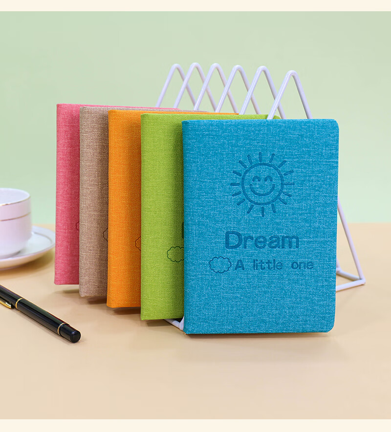 Zhongjian Stationery A6/160 Pages Portable Notebook Creative Small Pocket Mini Student Notebook Pink 50-09 11