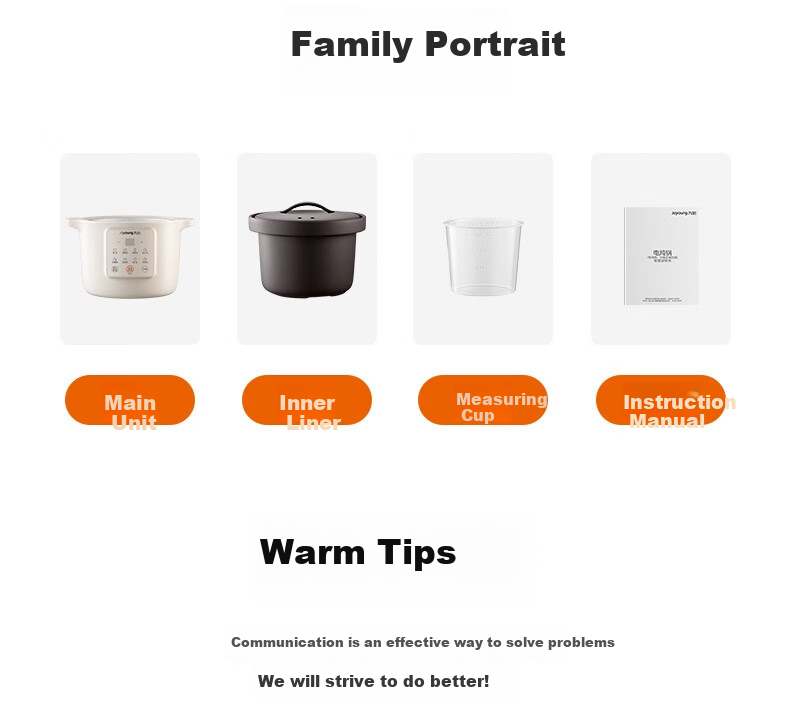 Joyoung Electric Stew Pot, Electric Clay Pot, Electric Stewing Cup, Soup Pot, High-Temperature Porcelain Bird's Nest Stew Pot, Porridge Cooking Tool, Specialized Pot for Stewing, 3L Large Capacity GD317 28