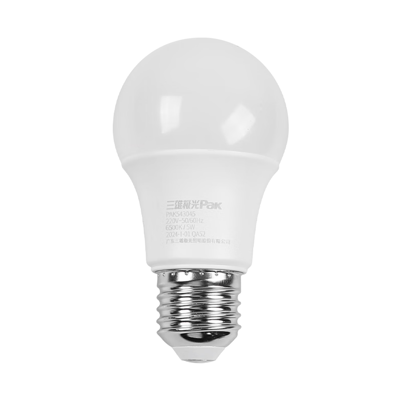 Pak Three Suns LED Bulb High Power Energy-Saving E27 Screw Base 5W White Light (6500K) Stellar Series