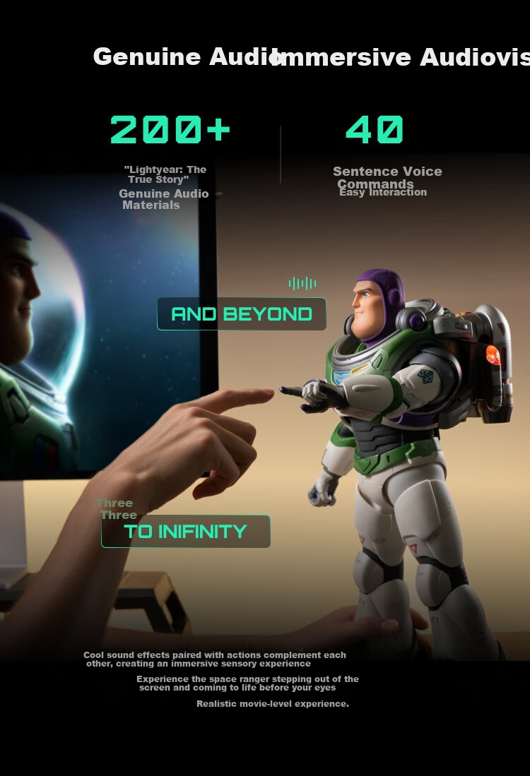 Lesenjiqiren, Basi Guangnian Official Light Year Authentic Story Voice Control Interactive Disney Authorized Toy, Toy Story Advanced Intelligent Robot Toy, Gift for Adults And Childre 8