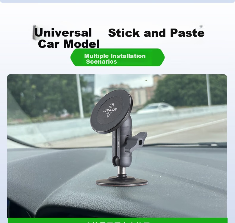 FANAUE Magnetic Car Phone Holder, Convenient Adhesive Suction Cup Mount for Dashboard And Center Console, Navigation Stand, MT-01T6 (SC-03) 12