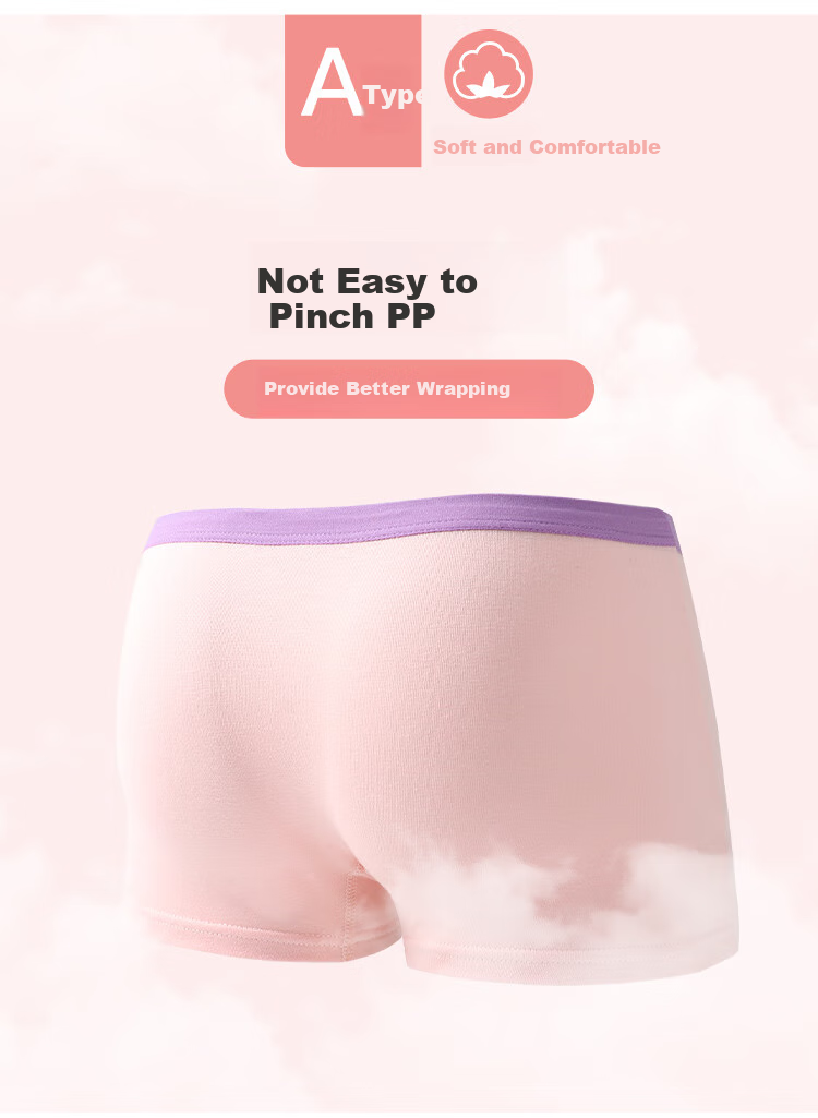 LangSha Girls' Antibacterial Cotton Boyshort Underwear, No Wedgie, for Toddlers And Young Girls, Size 170 8