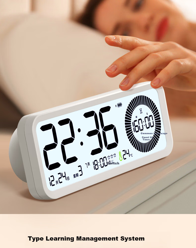 Timess Visual Timer Alarm Clock for Students And Children, Wake-Up Self-Discipline Tool, 202 New Model Multifunctional Rechargeable Time Management Device, Silent Timer for Back to School 15