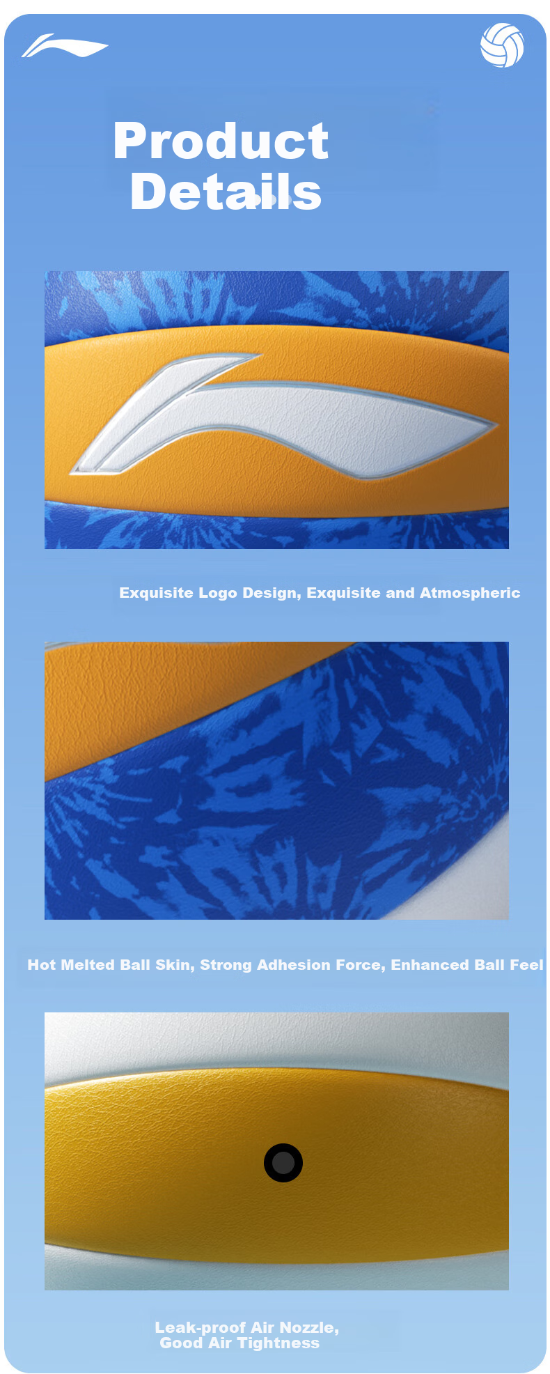 Li-Ning Volleyball Size 5 for Middle School Entrance Exam Training, Competition, Physical Education Class, Primary And Secondary School Physical Test, Adult And Children's Soft And Hard Volleyballs in Size 5 11