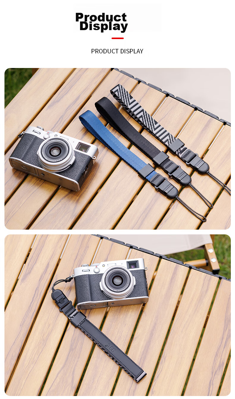 JJC Camera Wrist Strap, Quick-Release Wrist Strap, Suitable for Canon R50 R10 R6 Second Generation, Nikon Z50 Z30 Z5, Sony A7M4 A7C2, Fuji DSLR Mirrorless Camera Accessories 14